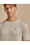 Logo Detail Active T-Shirt with Crew Neck and Short Sleeves - 5