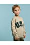 Applique Sweatshirt with Crew Neck and Long Sleeves - 2
