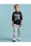 Typography Print Sweatshirt with Crew Neck and Long Sleeves - 3