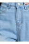 Blue Mid Rise Straight Leg Jeans - 3