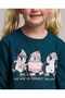 Printed Sweatshirt with Crew Neck and Long Sleeves - 5