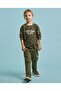 Camo Printed Sweatshirt and Pant Set - 3