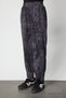 Batik Patterned Sweatpants with Stitched Cuffs - 5