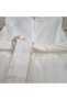 Ecru Double-Lined Tulle Girl's Evening Dress – Bow Detail, Princess Model with Bag - 4