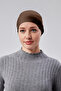 Women's Hijab Lycra Combed Cotton Seamless Non-Slip Plain Laced Bonnet - 3