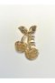 Gold Cherry Shaped 7 cm Hair Clip – Elegant and Modern Metal Hair Accessory - 3