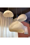 Wabi Sabi White Pendant Light Set for Kitchen Dining Living Room (30 40 50cm) Sizes (1 Set) - 5
