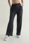 Women's Modal Pants with Pockets, Elastic Waist, Wide Legs - 2