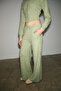 Caises Women's Soft and Flexible Fabric Wide-Leg Green Sweatpants - 3