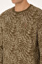 Men's Regular Fit Crew Neck Khaki Sweatshirt 50310314-Vr027 - 7