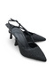 Women's High Heel Shoes Pointed Toe Mesh Look Open Back 8 cm Heel Elegant Stylish Design