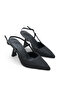 Women's High Heel Shoes Pointed Toe Mesh Look Open Back 8 cm Heel Elegant Stylish Design - 5