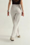 Women's Modal Pants with Pockets, Elastic Waist, Wide Legs - 4