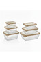 6-Piece Storage Container Set Bpa-Free Food Storage Box Premium Lid Airtight Lid - Total 4.9 Liters - 3
