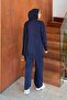 Pocket Detailed Knitwear Set Navy Blue - 4