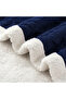 Jacquard Sherpa Blanket Super King 220x240cm Reversible Warm Blanket Large Throw Blanket for Winter - 5