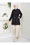 Women's Quilted Jacket Coat with Pockets - 3
