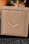 Elegant Wing Steel Necklace with Oval Zircon Stone - 5
