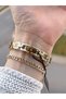 Mini Vintage Case Steel Band 2 Years Warranty 3 Atm Women Wristwatch+Bracelet Ybg.10654.6 - 3