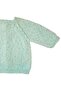 0-1 Year Old Knitted Green Mottled Pattern Baby Cardigan - 7