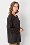 Women's Square Stone Blouse Brown 30431 - 2