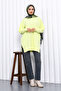 Yellow Crew Neck Cold Thread Knitwear Tunic - 2