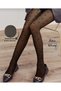 Intive Plush Inside Heavy Weight Ultra Quality Thermal Ribbon Patterned Pantyhose-Winter2025