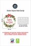 Happy New Year Red Lettering Double-Sided Christmas Wreath Glass Sticker New Year Ornaments - 3