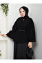 Women's Belted Brooch-Buttoned Cashmere Poncho - 3