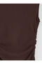 Özmarka New Season Crew Neck Gathered Dress - 6