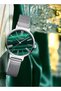 9076 Original Brand Stainless Steel Band Wrist Watch For Women with free box - 4