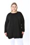 Women's Plus Size Crew Neck Stone Embroidered Soft Textured Long Sleeve Blouse 25083 - 7