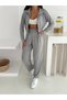 High Neck Fitted Waist Modal Women's Tracksuit Set/Women's High Neck Fitted Waist Modal Tracksuit - 9