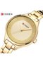 Women Water Resistant Stainless Steel Analog Watch WT-CU-9015-GO - 34 mm - Gold - 3