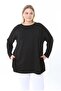 Women's Plus Size Crew Neck Stone Embroidered Soft Textured Long Sleeve Blouse 25083 - 2