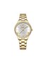 9084 Original Brand Stainless Steel Band Wrist Watch For Women With Box ( Gold White ) - 4
