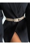 Women's Trouser Belt with Square Buckle and Heart Accessories, Coat Belt, Shirt Belt, Dress Belt - 4