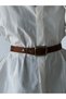 Women's Trouser Belt with Square Buckle and Heart Accessories, Coat Belt, Shirt Belt, Dress Belt - 2