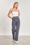 Women's High Waist Palazzo Leggings - Smoked