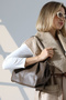 Taupe Women's Bag Shoulder and Hand Bag - 5