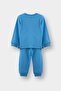 G4403A5Be339 Blue Baby Boy Pajama Set Printed Long Sleeve Combed Cotton Top Long Bottom - 4