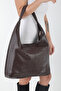 Byeduu Burgundy Knitted Leather Basket Weave Style Large Shoulder Bag - 2