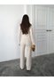Women's Thessaloniki Fabric Front Buttoned Jacket & Green Trousers Set - 5
