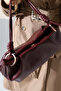 Burgundy Women's Bag Shoulder and Arm Bag - 8
