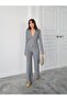Women's Thessaloniki Fabric Front Buttoned Jacket & Green Trousers Set - 2
