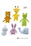 Mini Amigurumi Hobby Set 6 Model Recipes – Yarn, Fiber, Crochet, Accessories – Toy Making Set Blue Package - 2