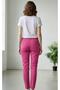 Women's Slim-Fit Solid Pants - PINK -36 - 2
