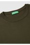 Men's Khaki 100% Cotton Crew Neck Sweater - 7