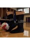 Volleyball Pattern Sports Socks Breathable Cotton Black Unisex Volleyball Socks - 2