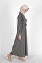 Mersha Gray Ahu Breastfeeding Detailed Dress Specially Designed for Postpartum Mothers - 2